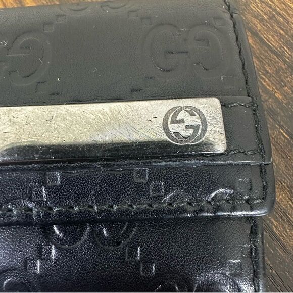 Gucci Guccissima Key Case Holder Leather Black - Picture 3 of 11